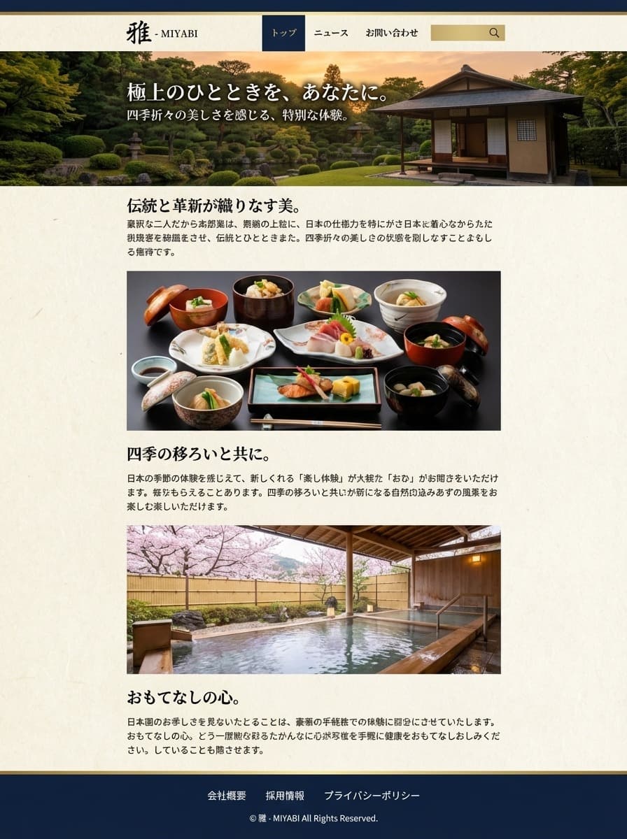 更新型コンテンツのレイアウト例